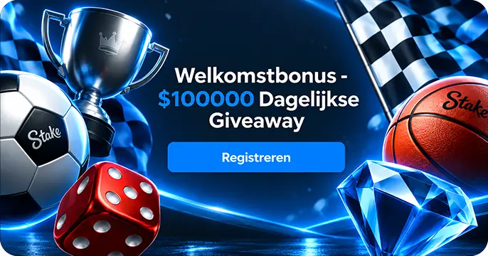 Stake welkomstbonus €100.000 Dagelijkse Giveawey